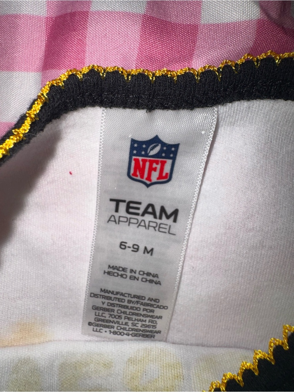 Steelers Girl NFL Baby Onesie - Picture 3 of 4